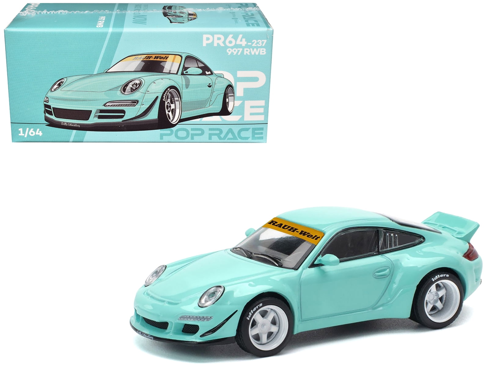 997 RWB Light Blue 1/64 Diecast Model Car by Pop Race - Walmart.com
