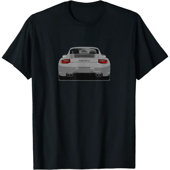 997 Rear, Drive by, Classic Car, White T-Shirt
