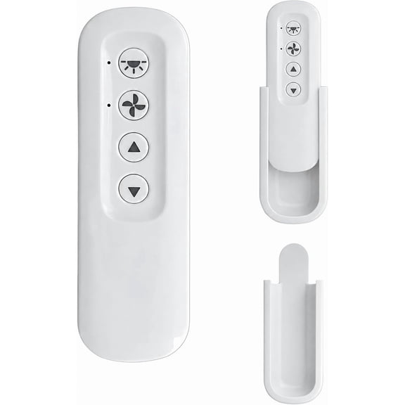 99813 for Hunter Fan Remote Replacement Only Fit 434MHz 3-Speed Receivers(99814 and 99106 etc), Replace 99392 99372 Remote, Dove Grey, Two Year Inclued Wall Holder