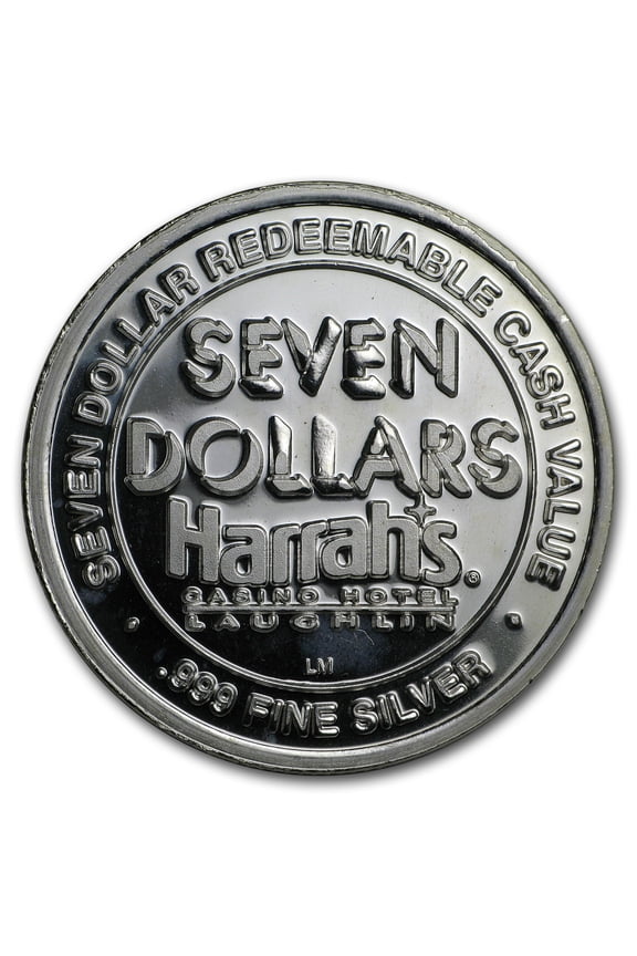 .999 Fine Silver $7 Gaming Token