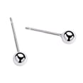 thumbnail image 1 of 999 For Sterling Silver Small Round Bead Earrings, 1 of 4