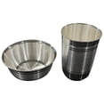 thumbnail image 1 of 999 Pure Silver 300ml Glass & 250ml Bowl - 4.0-inch Set#02, 1 of 9