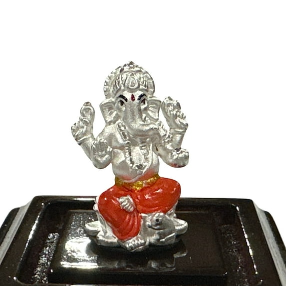 999 Pure Silver Ganesh idol / Statue / Murti (Figurine #22)