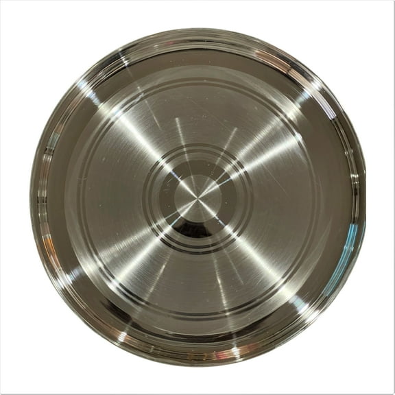 999 Pure Silver Hallmarked Light Weight Dinner Plate (Indian Thali) - Style#03 Plate Diameter & Weight: 7.0 Inch Plate - 150 grams