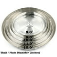 thumbnail image 1 of 999 Pure Silver Hallmarked Light Weight Indian Dinner Thali - Style#03 Plate Diameter: 12.0 inch Thali, 1 of 1
