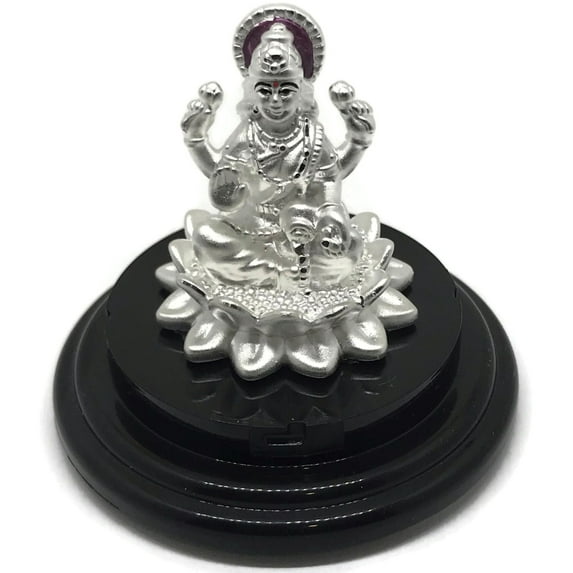 999 Pure Silver Lakshmi / Laxmi 1.5-inch Tall idol / Statue / Murti (Figurine #05)