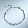 thumbnail image 1 of 999 Sterling Silver Bracelet For Women's Light Luxury Niche, 1 of 2