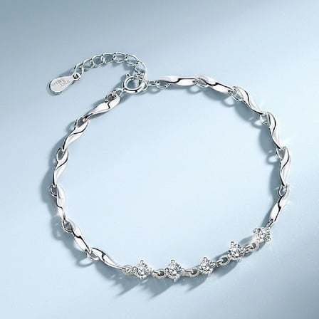 999 Sterling Silver Bracelet For Women's Light Luxury Niche