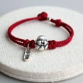 thumbnail image 1 of 999 Sterling Silver Hand-woven Red Rope For Maitreya Rabbit Year, 1 of 2