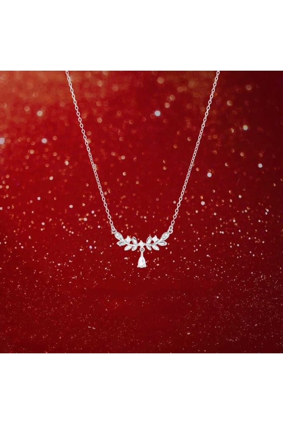 999 Sterling Silver Wheat Premium Light Luxury Minority Necklace