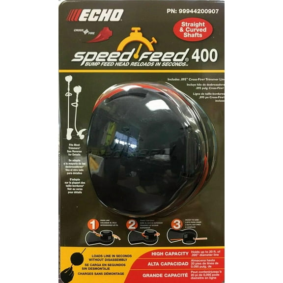 99944200907 Trimmer Head W/Adapters for Echo, Shindaiwa, Redmax, Stihl Husqvarna Fits Speed Feed 400 and E-Book in A Gift