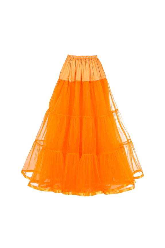 99CM Free Long Women's 50s Ankle Length Petticoats Wedding Petticoat Slips Crinoline Underskirt for Prom Evening Wedding Dresses