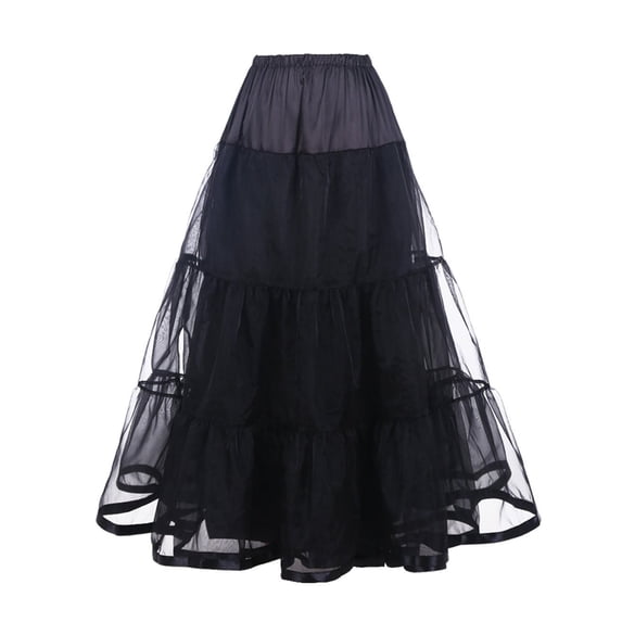 99CM Free Long Women's 50s Ankle Length Petticoats Wedding Petticoat Slips Crinoline Underskirt for Prom Evening Wedding Dresses