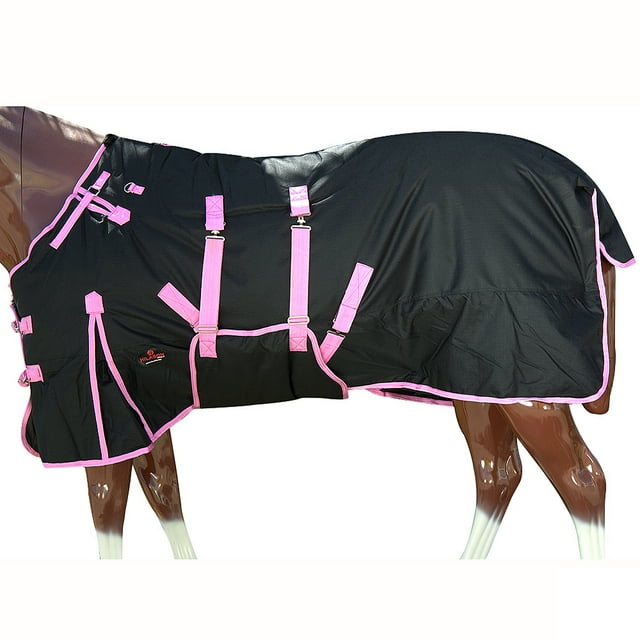 99HI 66" Hilason Waterproof 1200D Poly Turnout Horse Winter Belly Wrap