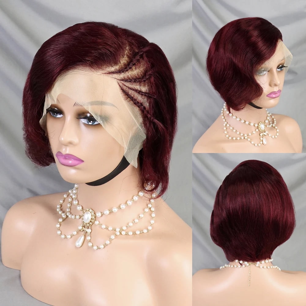 Short pixie cut purchases human hair wigs bob cut wigs Brazilian virgin human hair wig