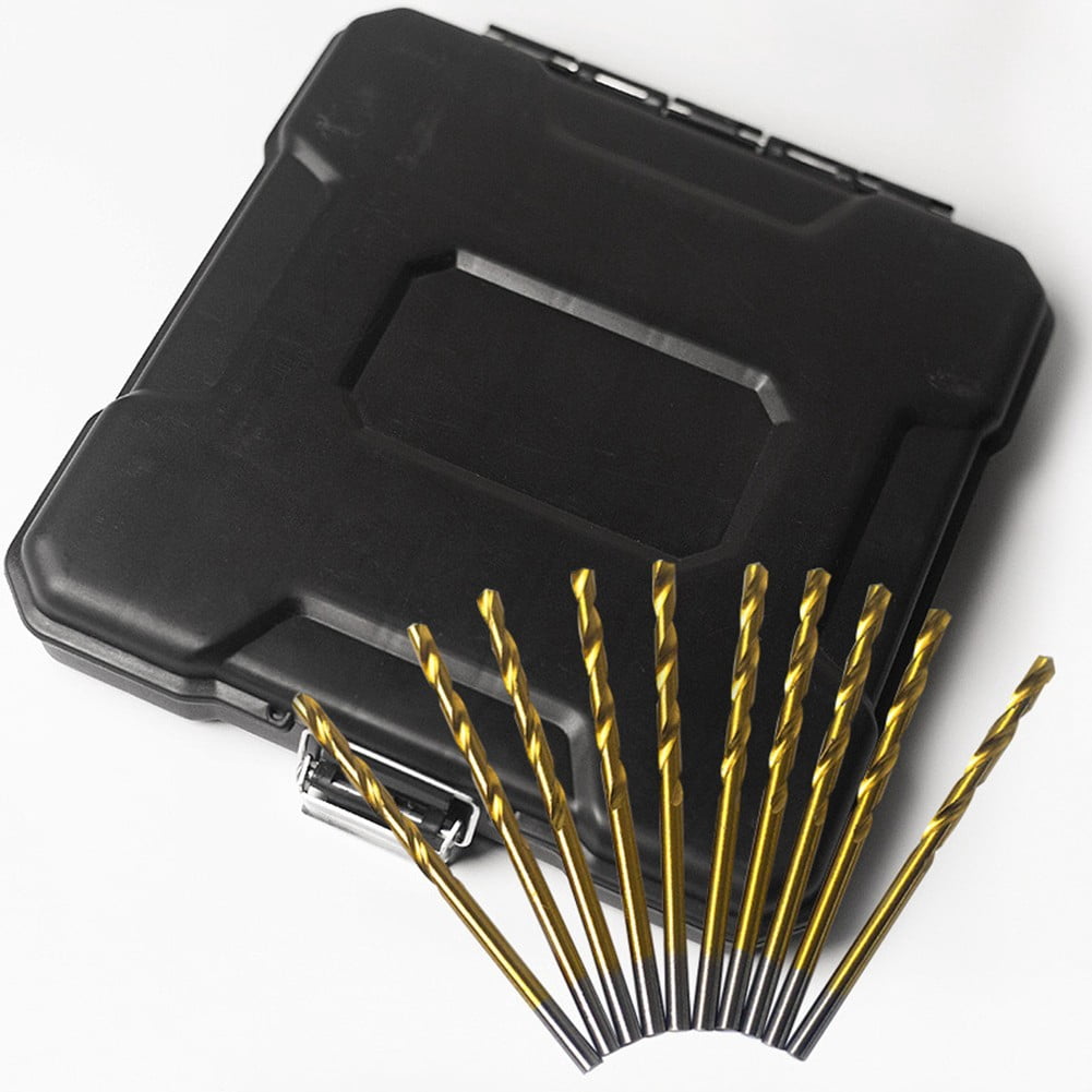 99Pcs High-Speed Steel Drill Bits Titanium Drill Bit Set for Steel Plate Wood