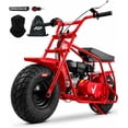 thumbnail image 1 of 99cc 4-Stroke Gas Powered Mini Bike for Teens Ages 13+, Up to 28 MPH, Pull Start, Automatic Clutch, Rear Disc Brake, 145/70-6 Street Tires, 220 lb Capacity, 1 of 8