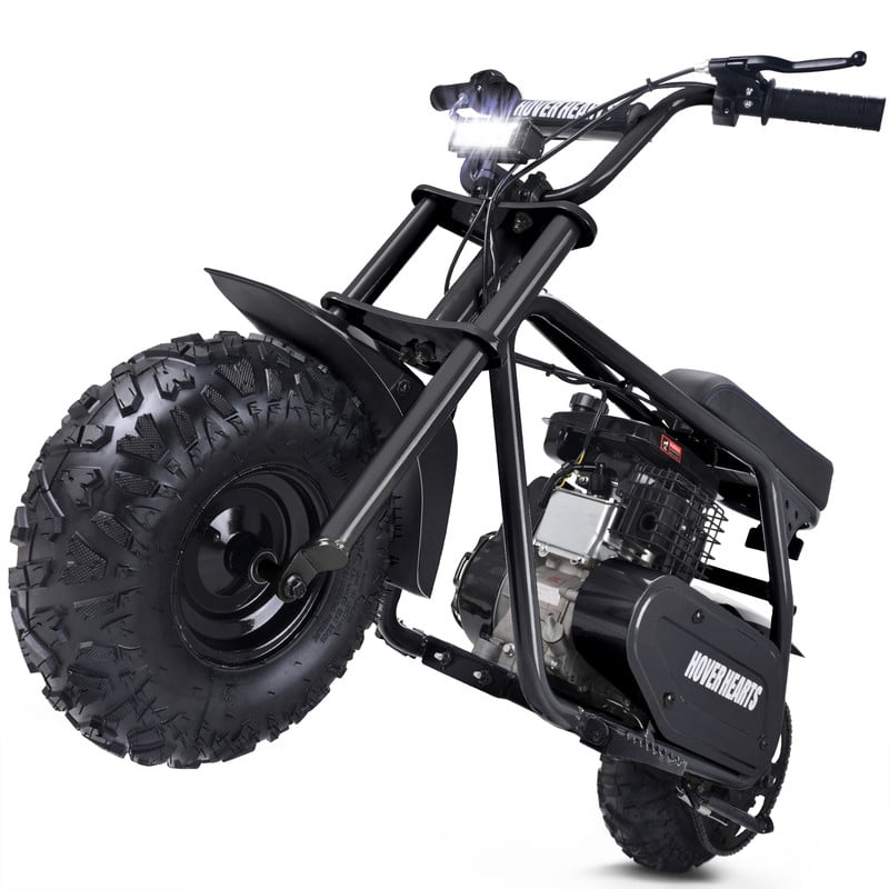 99cc Dirt Bike, Gas Powered, 4-Stroke with LED Headlight, 22MPH Minibike Trail Bike, Pull Start, Poucket Bike for Teenager and Adult, Summer Gift