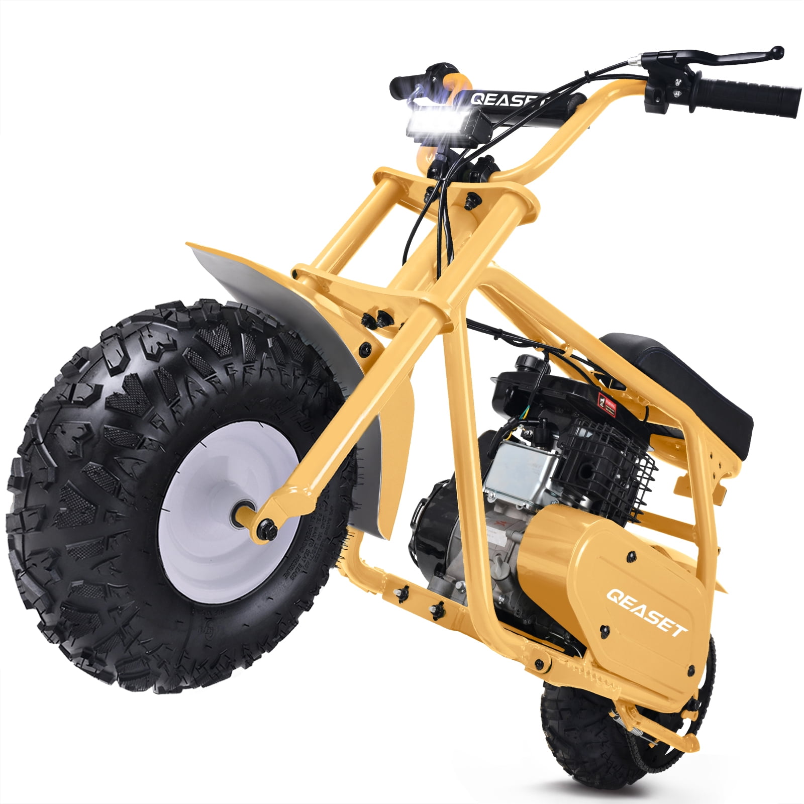 99cc Dirt Bike, Gas Powered, 4-Stroke with LED Headlight, 25MPH