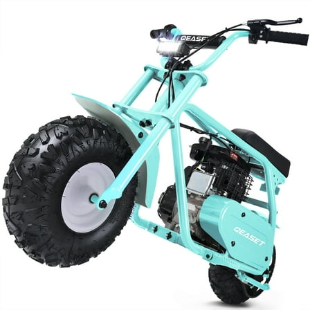 99cc Dirt Bike, Gas Powered, 4-Stroke with LED Headlight, 22MPH Minibike Trail Bike, Pull Start, Poucket Bike for Teenager and Adult, Summer Gift