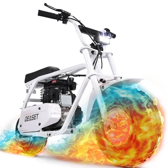 99cc MB001 Gas-Powered Mini Dirt Bike for Adults, Off-Road Motorcycle with LED Lights & Disc Brake, 34.5 KM/H, Max Load 200 lbs,Age 13+
