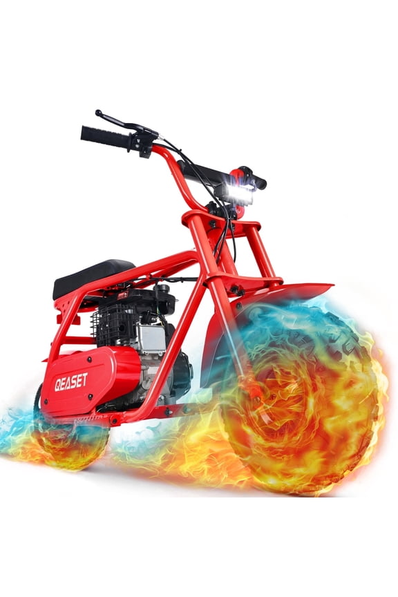 99cc MB001 Gas-Powered Mini Dirt Bike for Adults, Off-Road Motorcycle with LED Lights & Disc Brake, 34.5 KM/H, Max Load 200 lbs,Age 13+