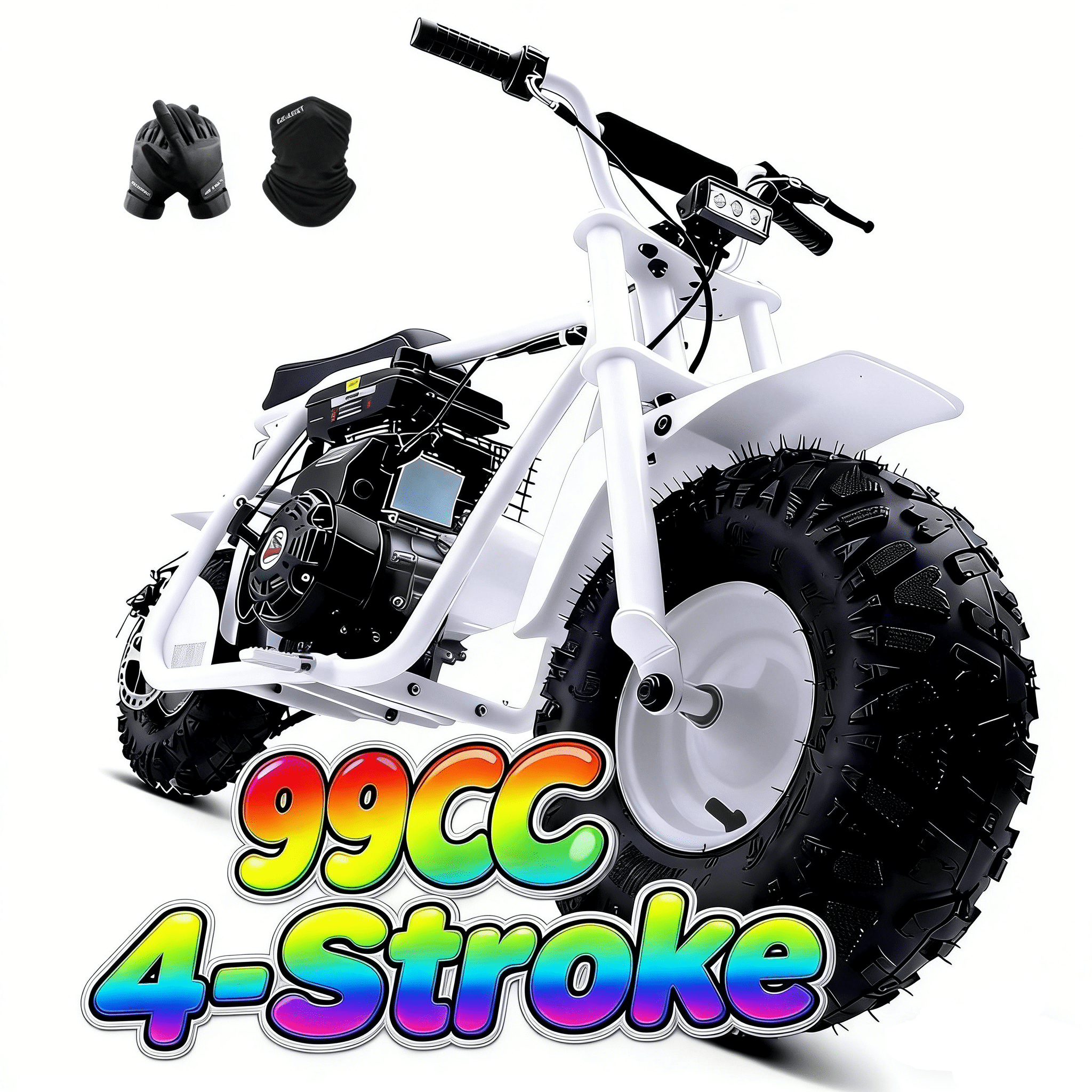 99cc MB001 Gas-Powered Mini Dirt Bike for Teens & Adults, Off-Road ...