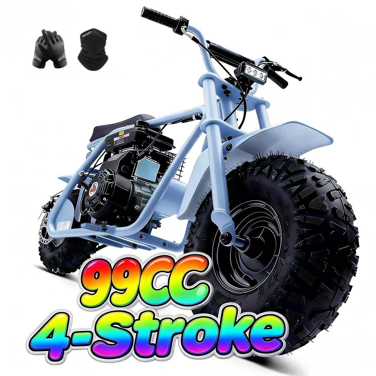 99cc MB001 Gas-Powered Mini Dirt Bike for Teens & Adults, Off-Road ...