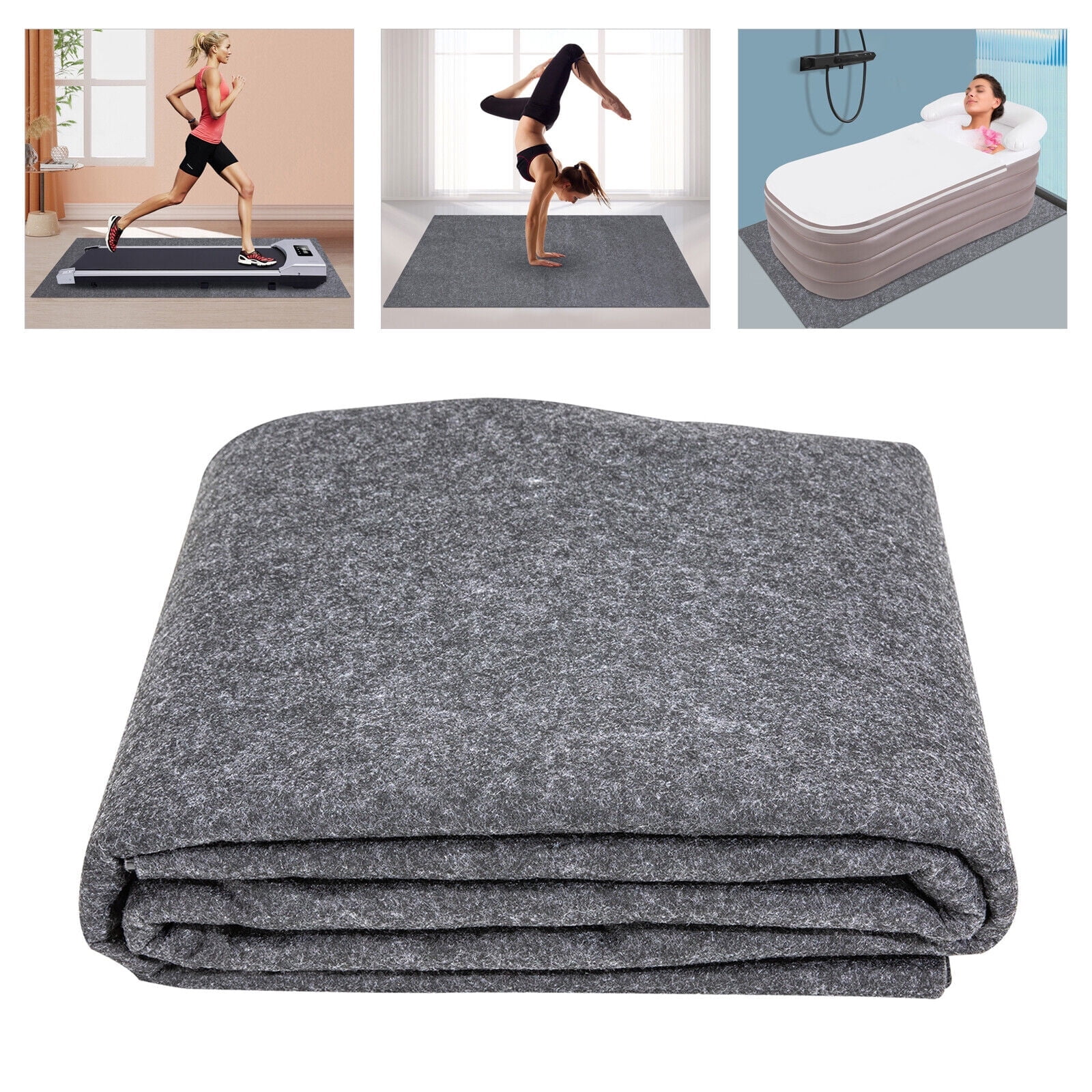 99x74" Extra Large Hot Tub Pad Inflatable Hot Tub Mat Outdoor/ Indoor Ground