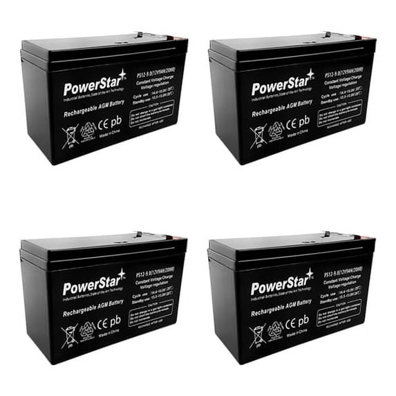 9AH 12 Volt APC RBC8 RBC23 RBC24 RBC25 RBC31 Batteries- 4Pack