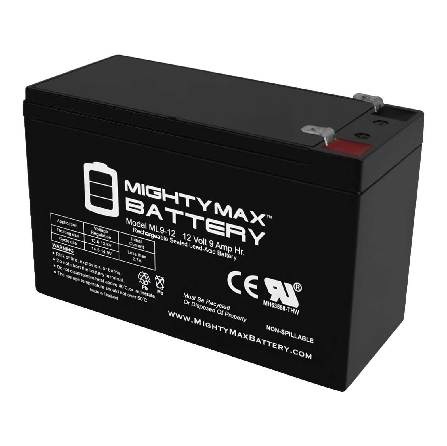 9Ah 12V Sealed BATTERY Fits Aqua Vu Marcum Vexilar 12VOLT