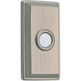 thumbnail image 1 of 9BR7015-002 Rectangular Doorbell Button - Satin Nickel, 1 of 7