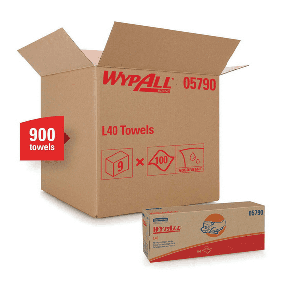 Kimberly-Clark 5790 Wypall L40 Disposable Shop Cleaning & Drying Towels