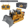 thumbnail image 1 of 9CH Metal RC Bulldozer Realistic Remote Control Kids Play Toys w+ Lights&Sound Gifts for Age 3-12+, 1 of 11