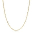 thumbnail image 1 of 9CTW Simulated Diamond 2.8mm 14k Yellow Gold Over Silver Tennis Necklace 16"-20", 1 of 8