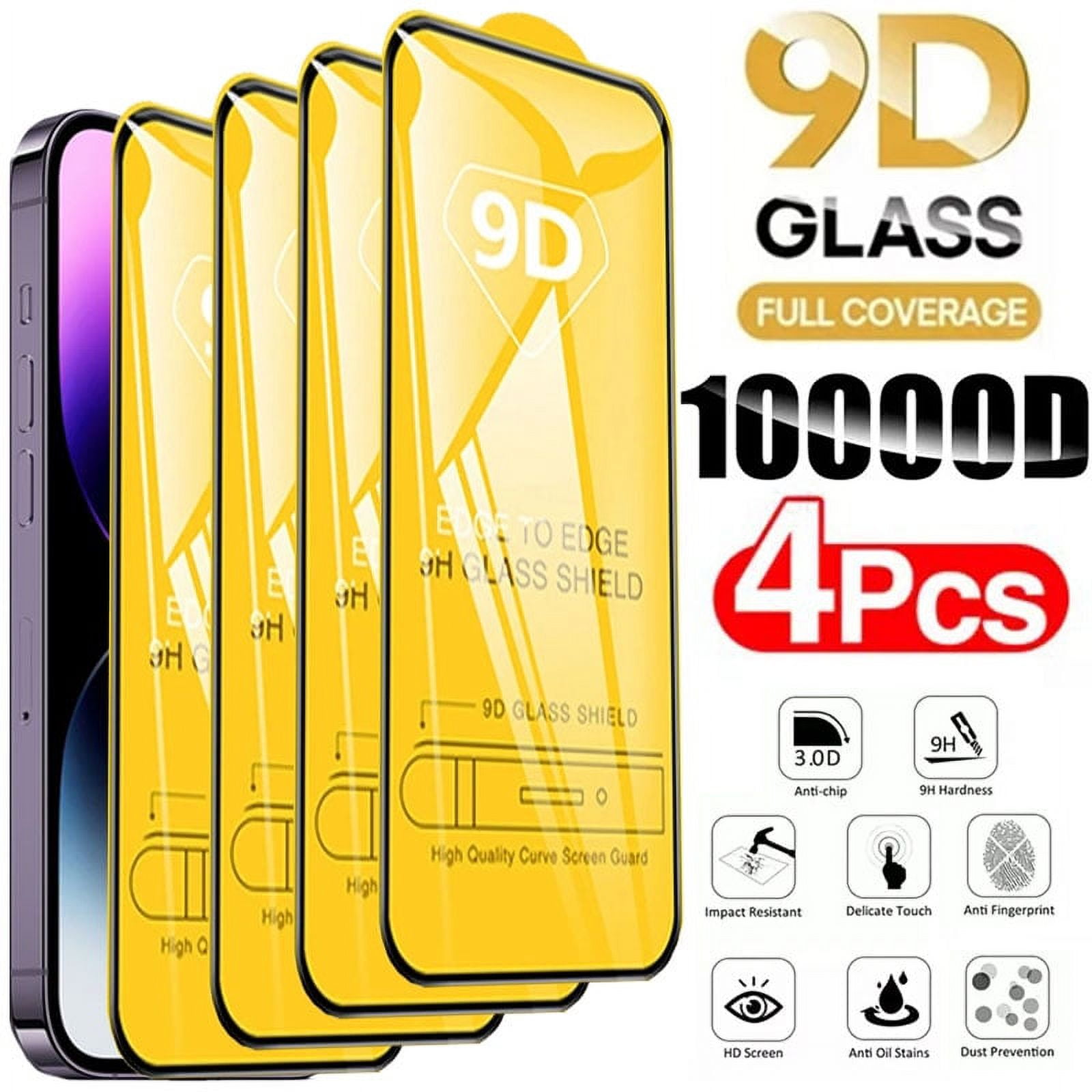 9D Screen Protector Tempered Glass for iPhone 15 16 Pro Max 14 13 12 11