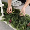 thumbnail image 1 of 9FT Cedar Garland for Fireplace - Artificial Christmas Garland Thick and Lush Realistic Faux Cedar Fake Pine Needles Garland for Table,Window,Stairs,Mante,Indoor Outdoor Decor (1PCS), 1 of 4