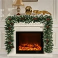 thumbnail image 1 of 9FT Christmas Garland with Pine Cones, Prelit Christmas Garland Greenery Outdoor Lighted Pine Garland, Mantle Garland Christmas Holiday Decoration Indoor (Pinecone, 9ft), 1 of 7
