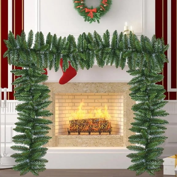 9FT Christmas Garlands Artificials Greenery Garlands Suitable for Christmas Decorations Green Non-Lit Holiday Decor