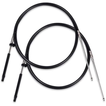 2x 15ft Mercury Mariner Outboard Throttle & Shift Control Cables - Gen I Style By Seawell