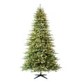 thumbnail interactive-video image 1 of 9' Pre-Lit Milford Pine Green Artificial Christmas Tree with LumaDazzle Color-Changing Twinkle LED Lights and Quick Set, by Holiday Time, 1 of 13