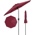 thumbnail image 1 of 9FT Outdoor Patio Umbrella, Outdoor Table Umbrella, Market Umbrella With Push Button Tilt and Crank, 6 Sturdy Ribs UV Protection Waterproof for Garden, Deck, Backyard, Pool, 1 of 7