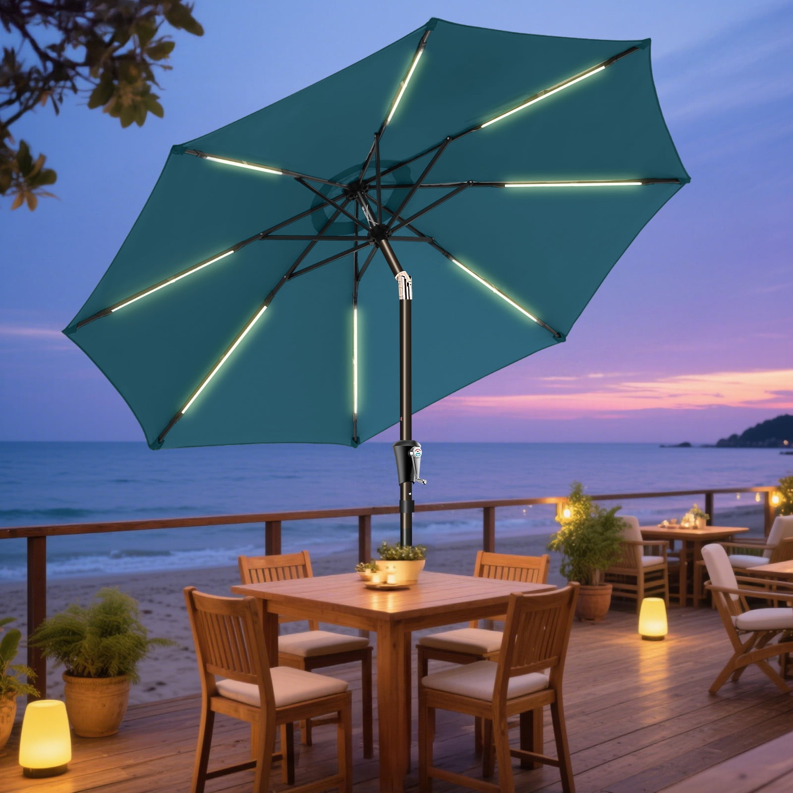 50 off riteaid patio umbrellas 6.5' Monterey Square HEAVY DUTY Wind Proof Commercial Market Umbrella