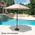 thumbnail image 1 of 9FT Patio Umbrella 9 feet Market Umbrella Outdoor Table Umbrella with Crank, Auto Tilt and 3 Years Non-Fading Umbrella Canopy, Excellent Sun Protection Sun umbrella UPF 50+, Beige, 1 of 6