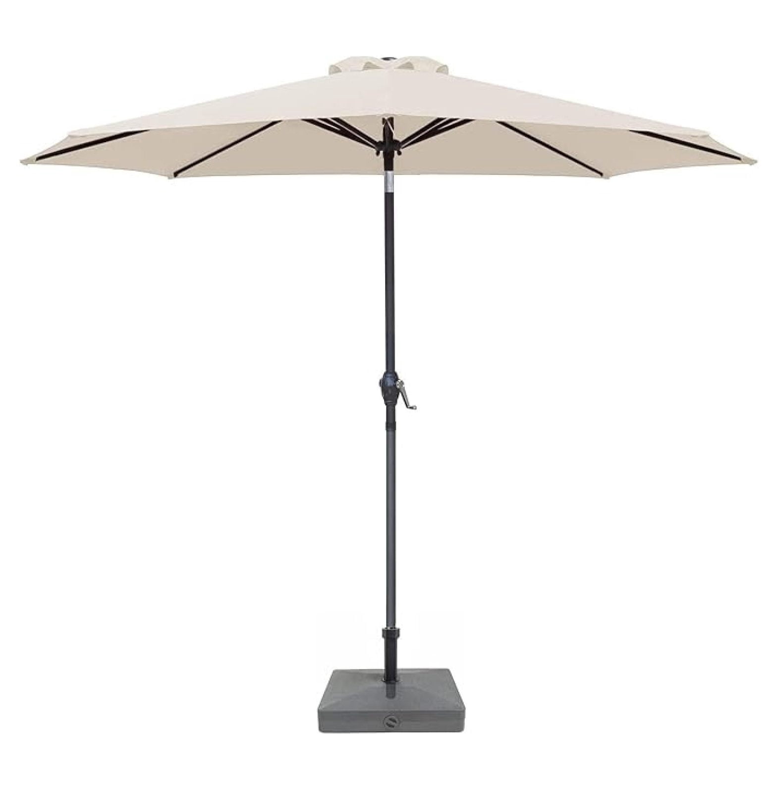 9FT Patio Umbrella Outdoor Table Umbrella with Push Button Tilt, Crank ...