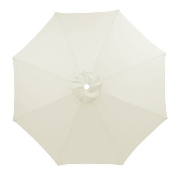 9FT Patio Umbrella Replacement Canopy for 8 Ribs, Market Yard Table Umbrella Replacement Top Cover, Round Replacement Parasol Canopy Cover, UV Protective Cloth For Garden Umbrella - Complexion
