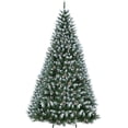thumbnail image 1 of 9FT Pre-Lit Artificial Christmas Tree with 900 Warm White LEDs, Mixed Pinecone Decor, Sturdy Metal Base - Green Premium Holiday Tree for Home, Office & Parties (1738 Tips), 1 of 9