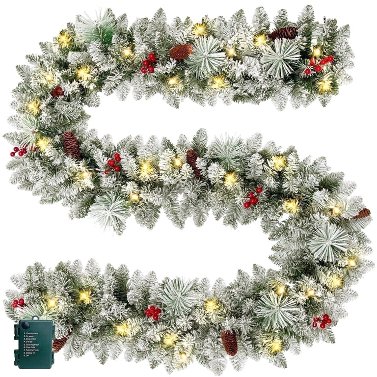 Outdoor Battery Garland Farmhouse & Rustic Battery Powered Garlands
