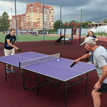 Homelikesport 9FT Professional Ping Pong Table – Indoor Outdoor Portable, Quick 10-Min Setup, Single Player Playback Mode