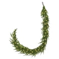 thumbnail image 1 of 9FT Real Touch Christmas Garland Pre-Lit with LED Lights, Norfolk Pine & Cypress Mixed Greenery Garland for Fireplace, Stair Railing, Indoor Outdoor Holiday Decor, 1 of 7